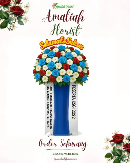 Standing Flowers Pal Merah